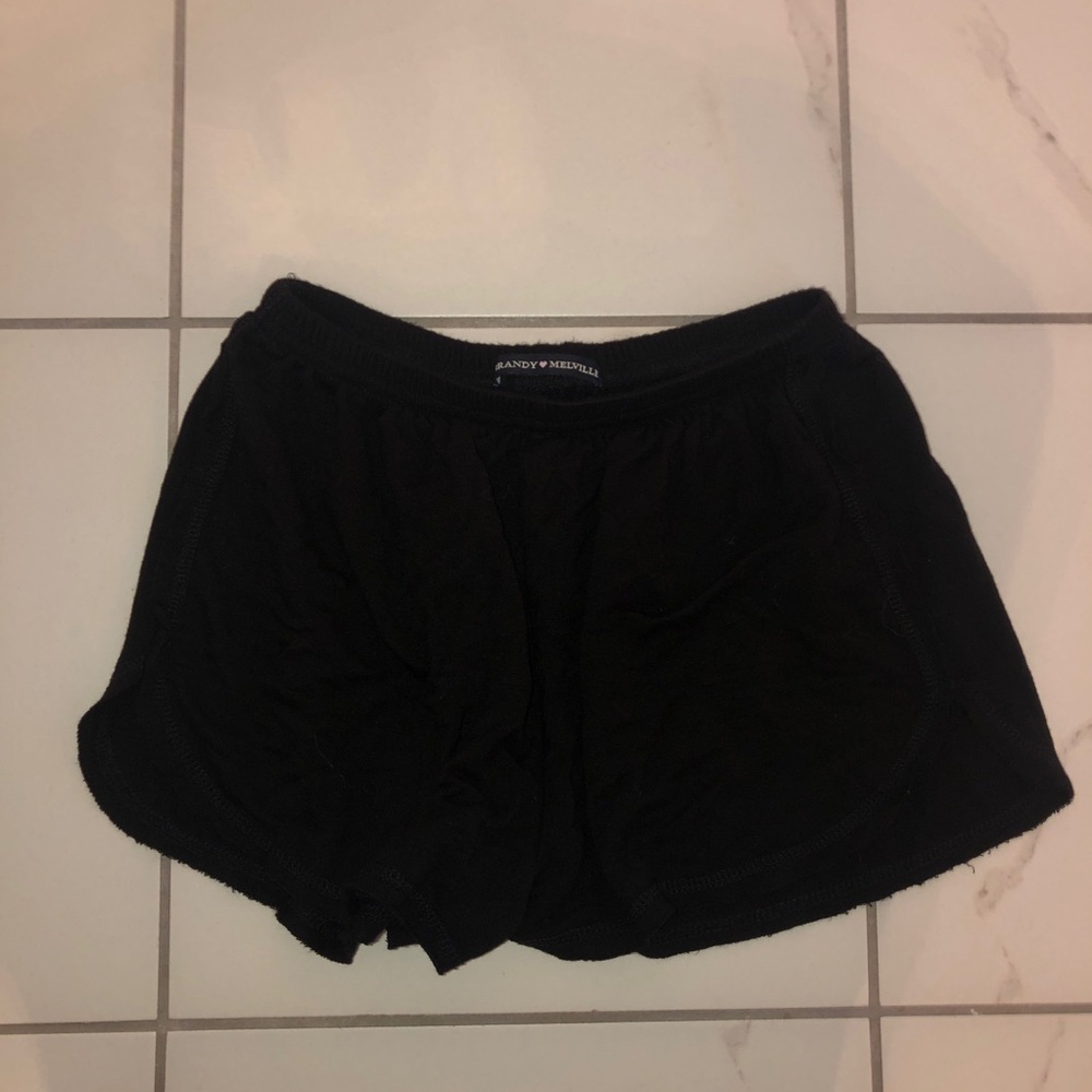 Brandy Melville black flowy shorts